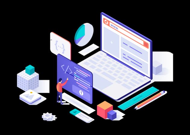 Full Stack Web Development Illustration